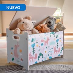 JUST HOME COLLECTION - Baúl Infantil Bosque 60.2x39x36.5 cm Multicolor