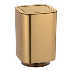 WENKO - Papelero 5.5 Litros Plástico Dorado
