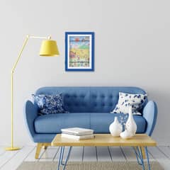 JUST HOME COLLECTION - Marco de Foto Fun 24.3x33 cm Azul MDF