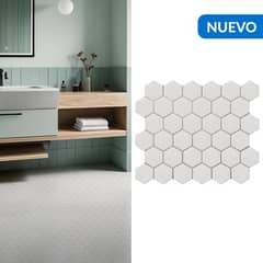 HOLZTEK - Malla Hex Blanco Mt 32,5X28,2 0,09M2