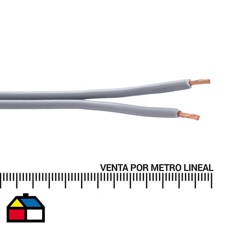Cable Adaptador Paralelo Gris De 2 AWG, 18 Pulgadas, Para Conexiones Robustas - Hecho En USA