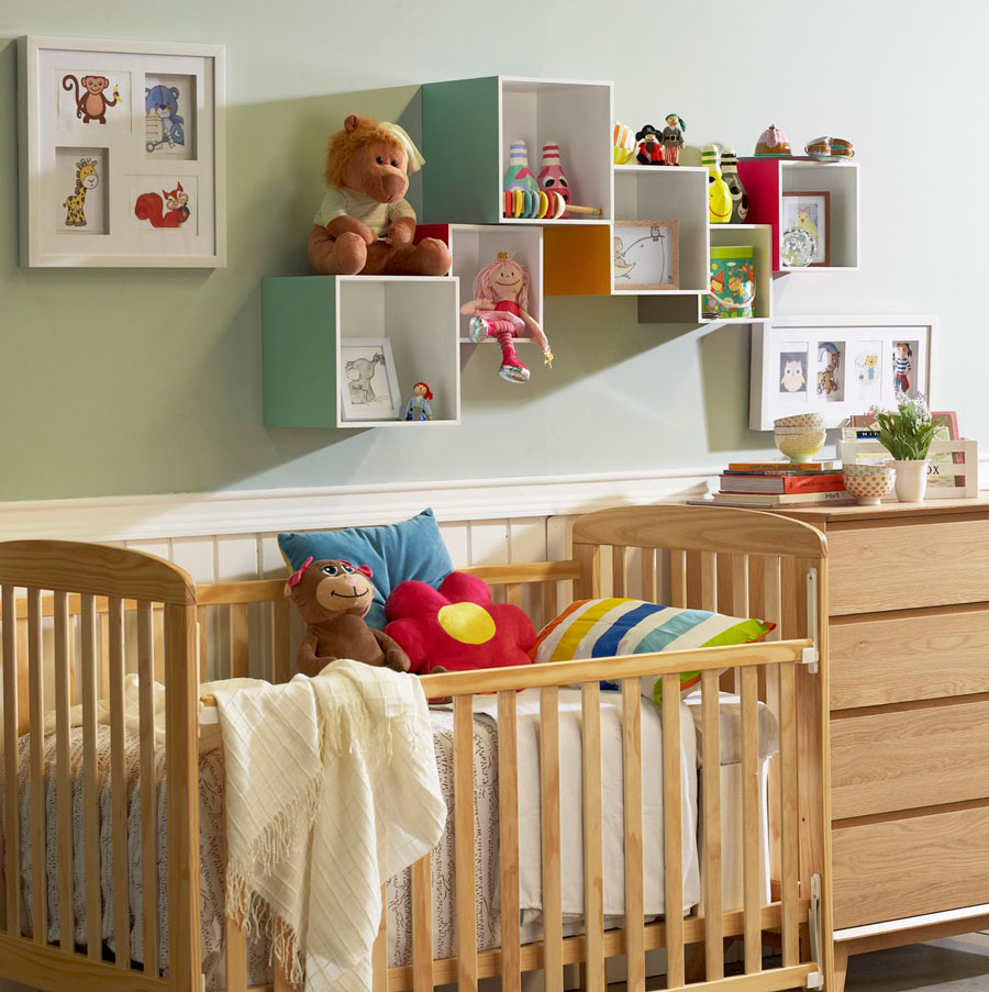 favoritos homy pieza de ninos set 4 cubos colores
