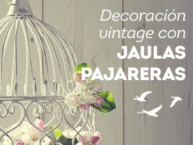Ideas para conseguir una decoración vintage con jaulas pajareras