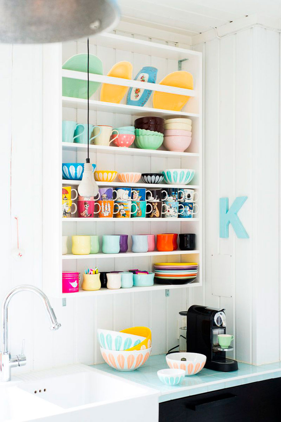 cocina multicolor tazones