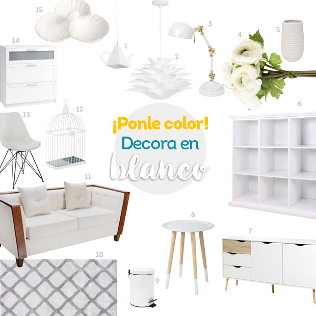 ponle color decora en blanco moodboard