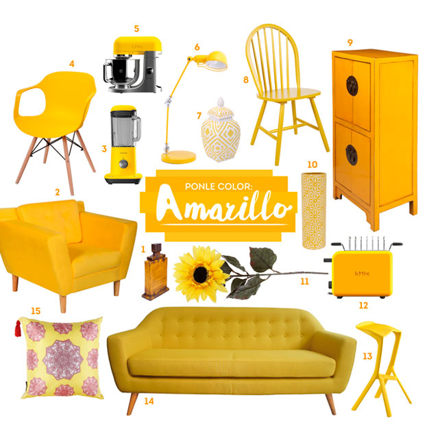 ponle color claves decorar amarillo moodboard homy