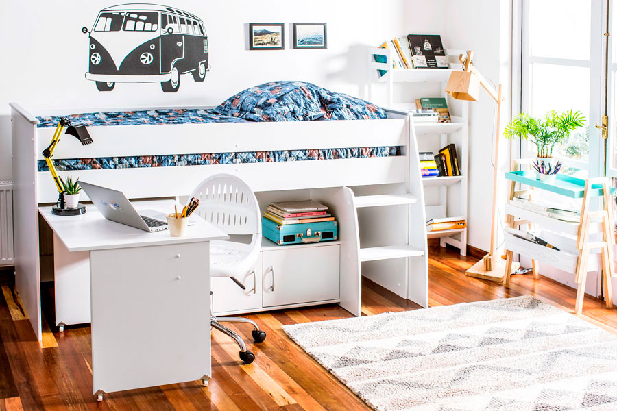 Guía para pasar de un dormitorio infantil a uno juvenil