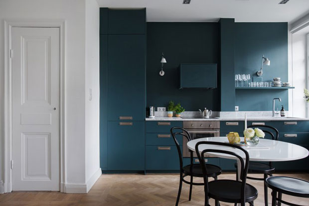 Pintar La Pared De La Cocina Del Mismo Color Que Los Muebles Si