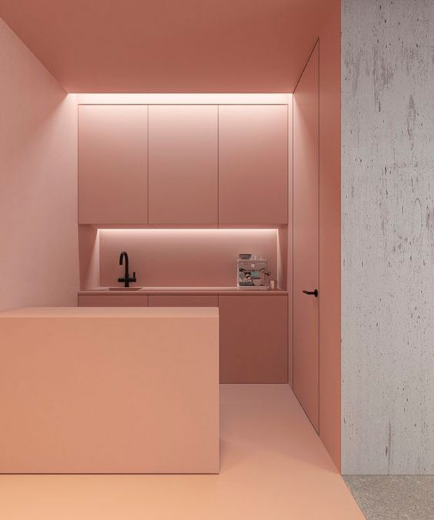 Pintar La Pared De La Cocina Del Mismo Color Que Los Muebles Si