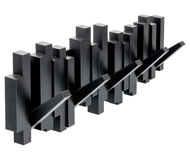 Gancho decorativo Sticks negro  | Homy