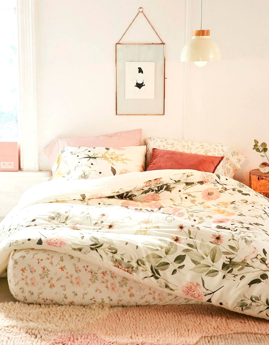 decora dormitorio ultimas tendencias floral