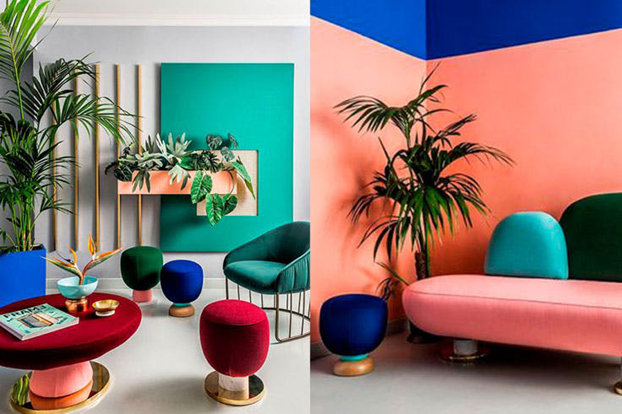 dos ejemplos de living con decoración 