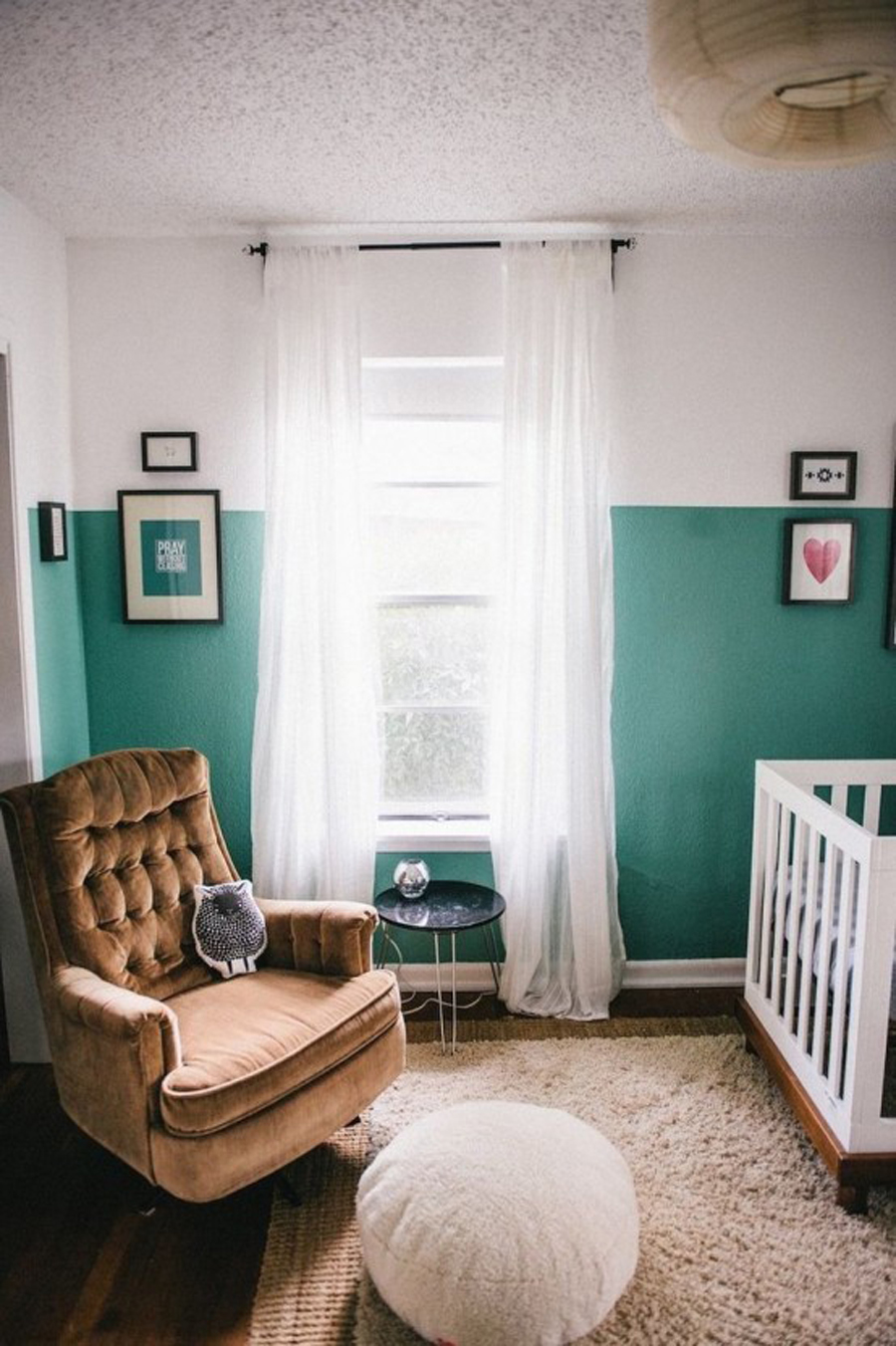 decoración de dormitorio infantil con estilo color block