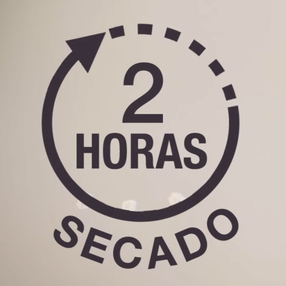 2 horas de secado