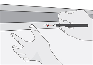 Marcas para instalación de luces led