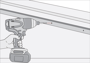 Perforaciones con taladro para instalación de luces led