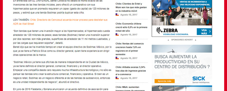 Abrirán la primera tienda Sodimac en México