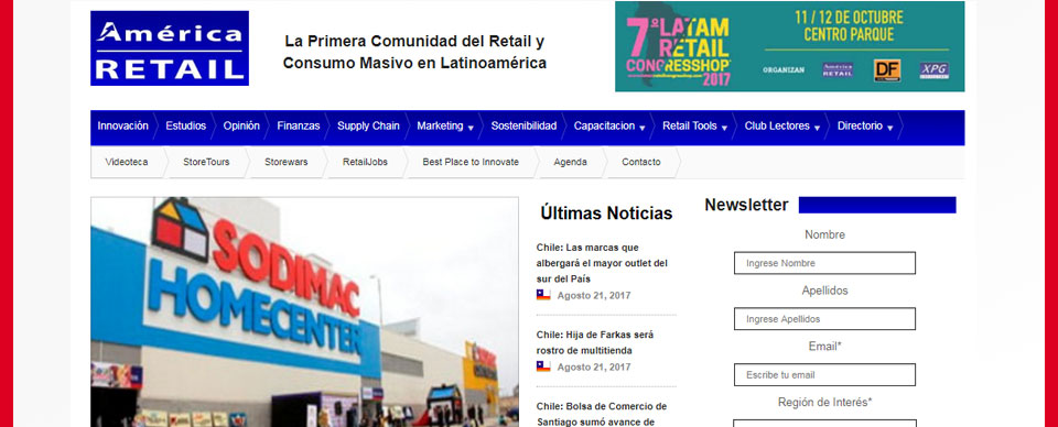 Sodimac anuncia instalación de paneles solares en 80% de sus tiendas