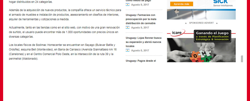 Sodimac estrena plataforma web para compras