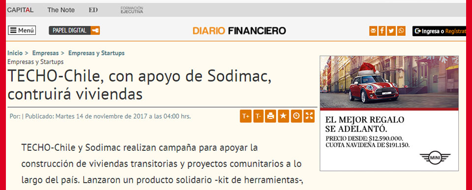 Sodimac entre las 50 empresas más innovadoras de Chile