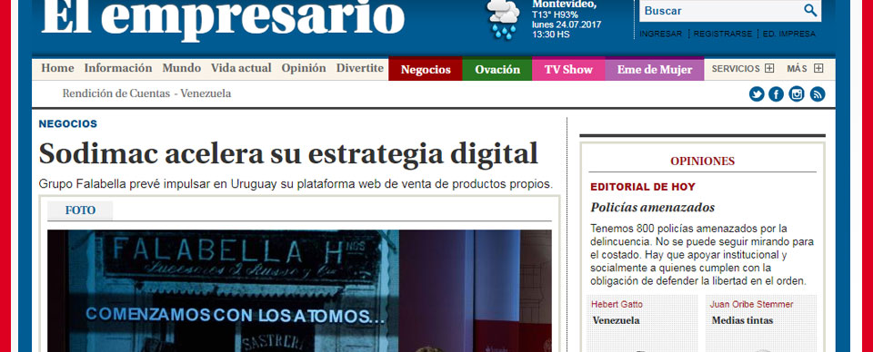 Sodimac acelera su estrategia digital