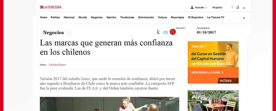 Sodimac y marcas que valoran los chilenos