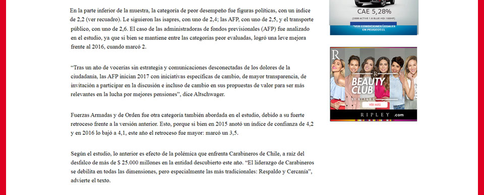 Sodimac y marcas que valoran los chilenos