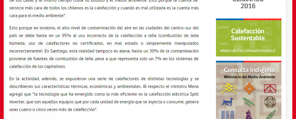 Sodimac y campaña por un calor limpio y sustentable