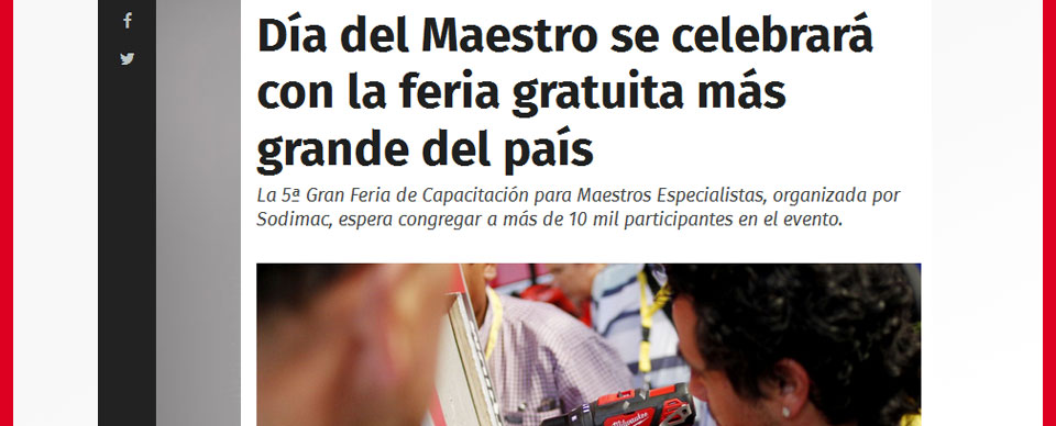 Sodimac y Día del Maestro
