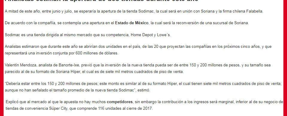Sodimac  y realidad virtual